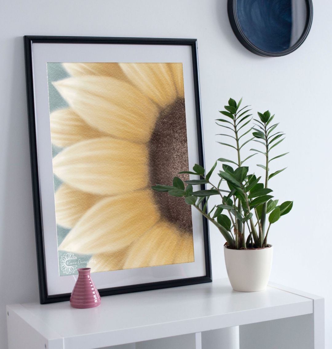 Fiadh’s Sunflower poster print.