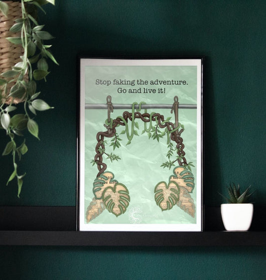 Jungle book adventure poster print.