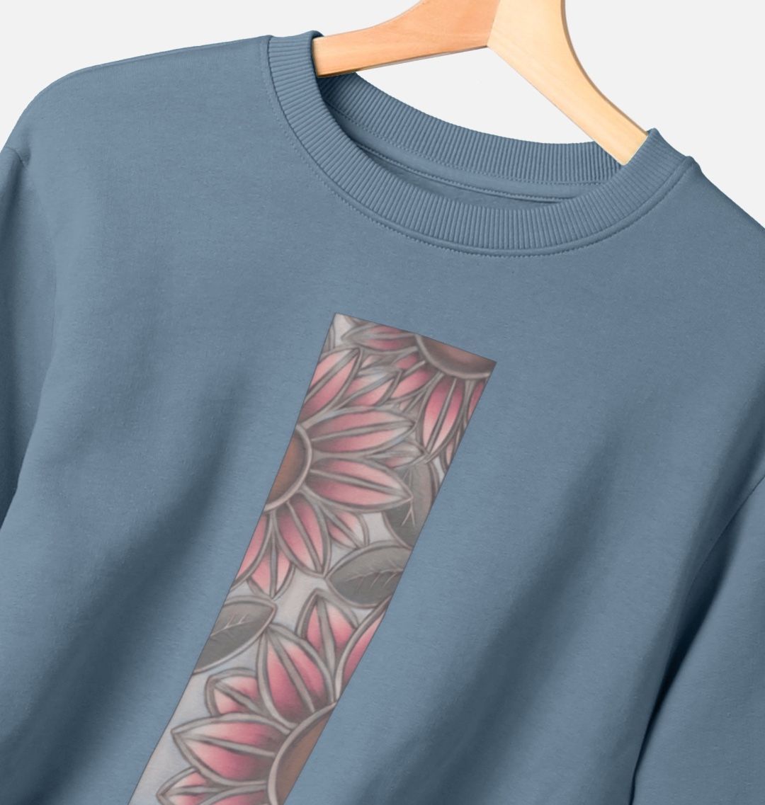 Stain glass sunflowers women’s sweatshirt.