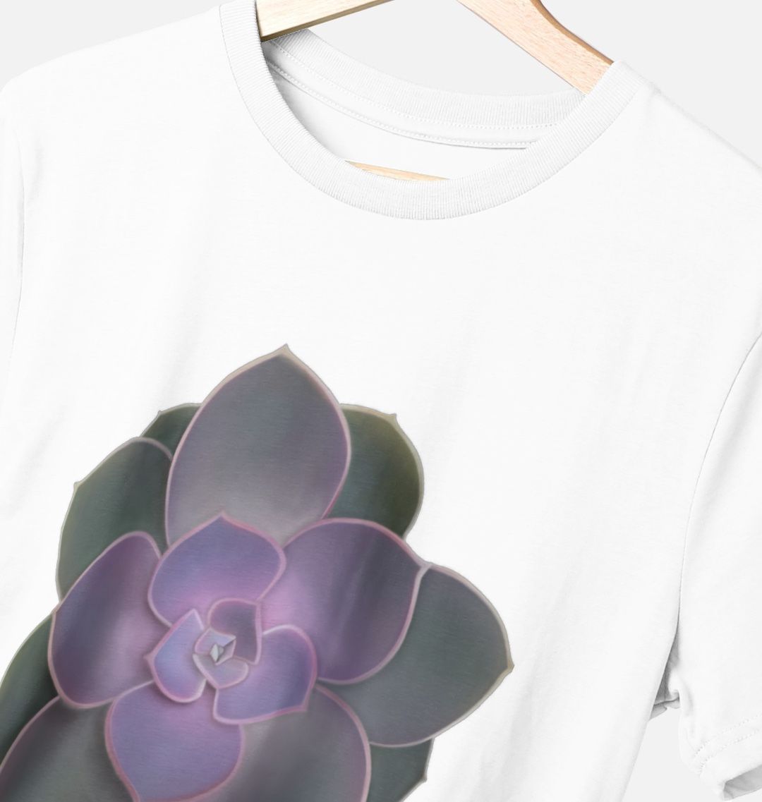 Purple ombre succulent unisex T-shirt.