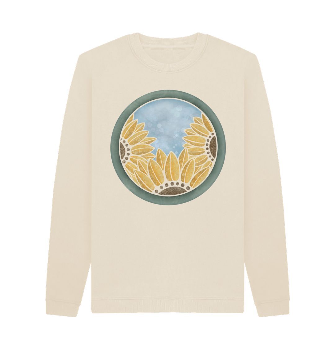 Oat Unisex triple sunflower sweatshirt.