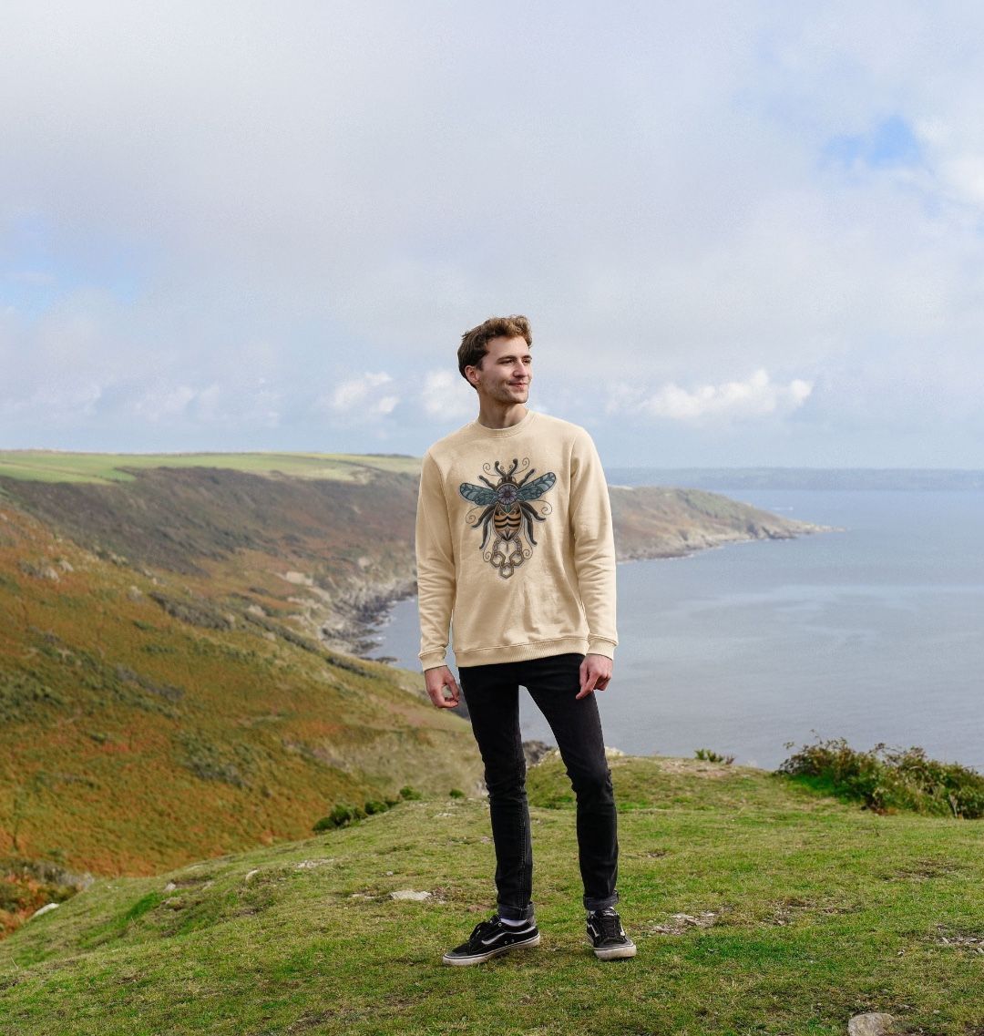 Unisex gilded bumblebee sweatshirt.