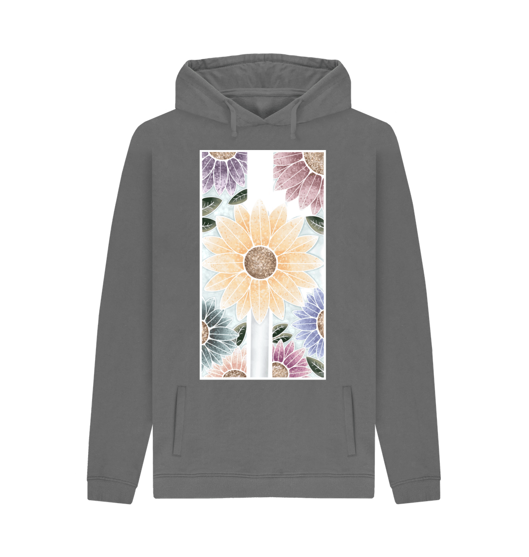Slate Grey Printed Hoody Front