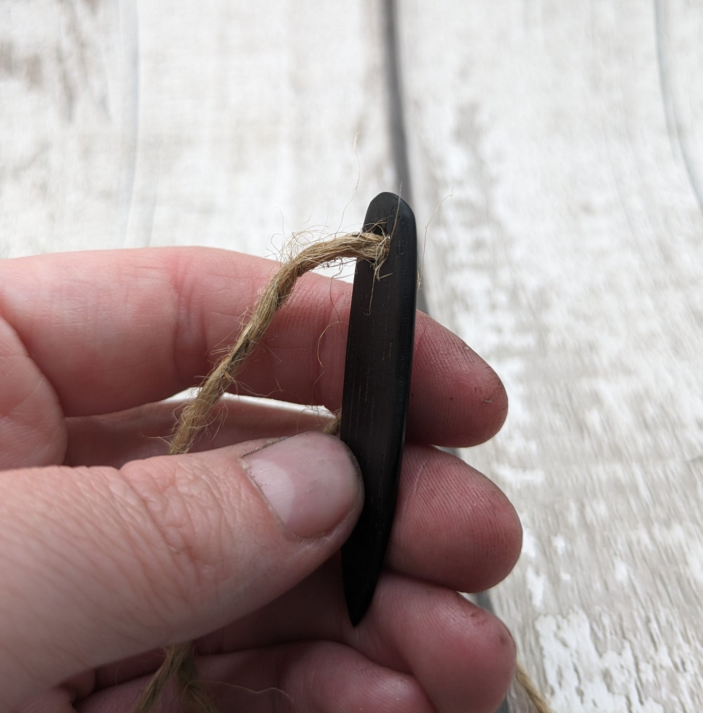 Fenland bog oak weaving Craft needle.