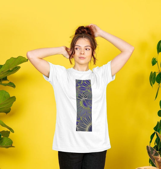 Unisex green spectrum sunflowers T-Shirt.