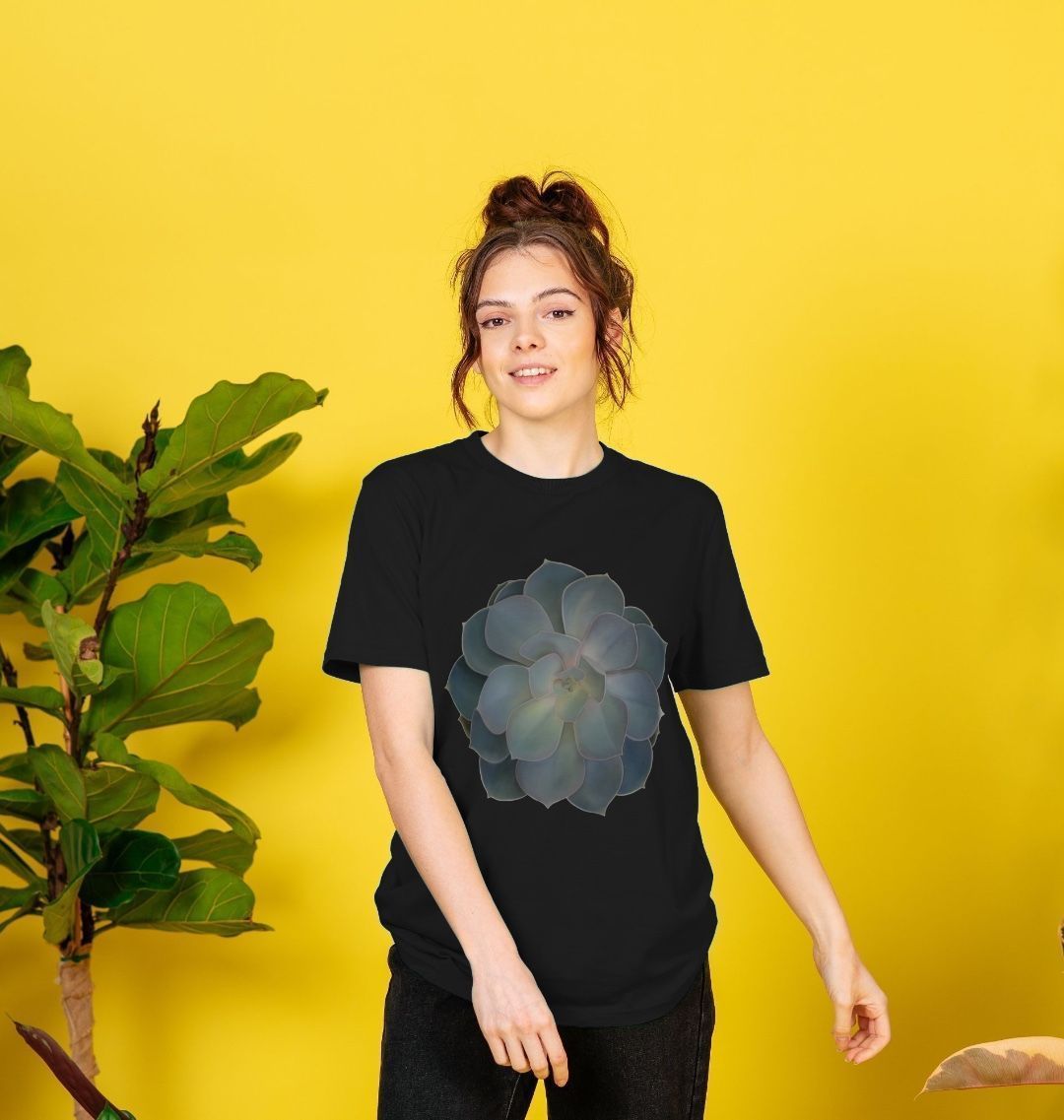 Green ombre succulent unisex T-Shirt.