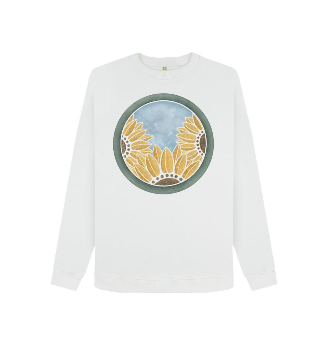 White Ladies triple sunflower sweatshirt.