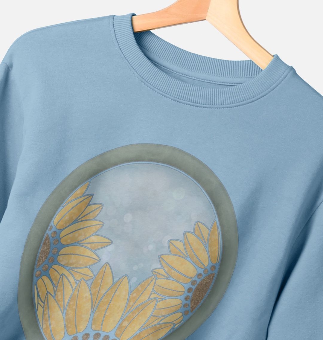 Ladies triple sunflower sweatshirt.