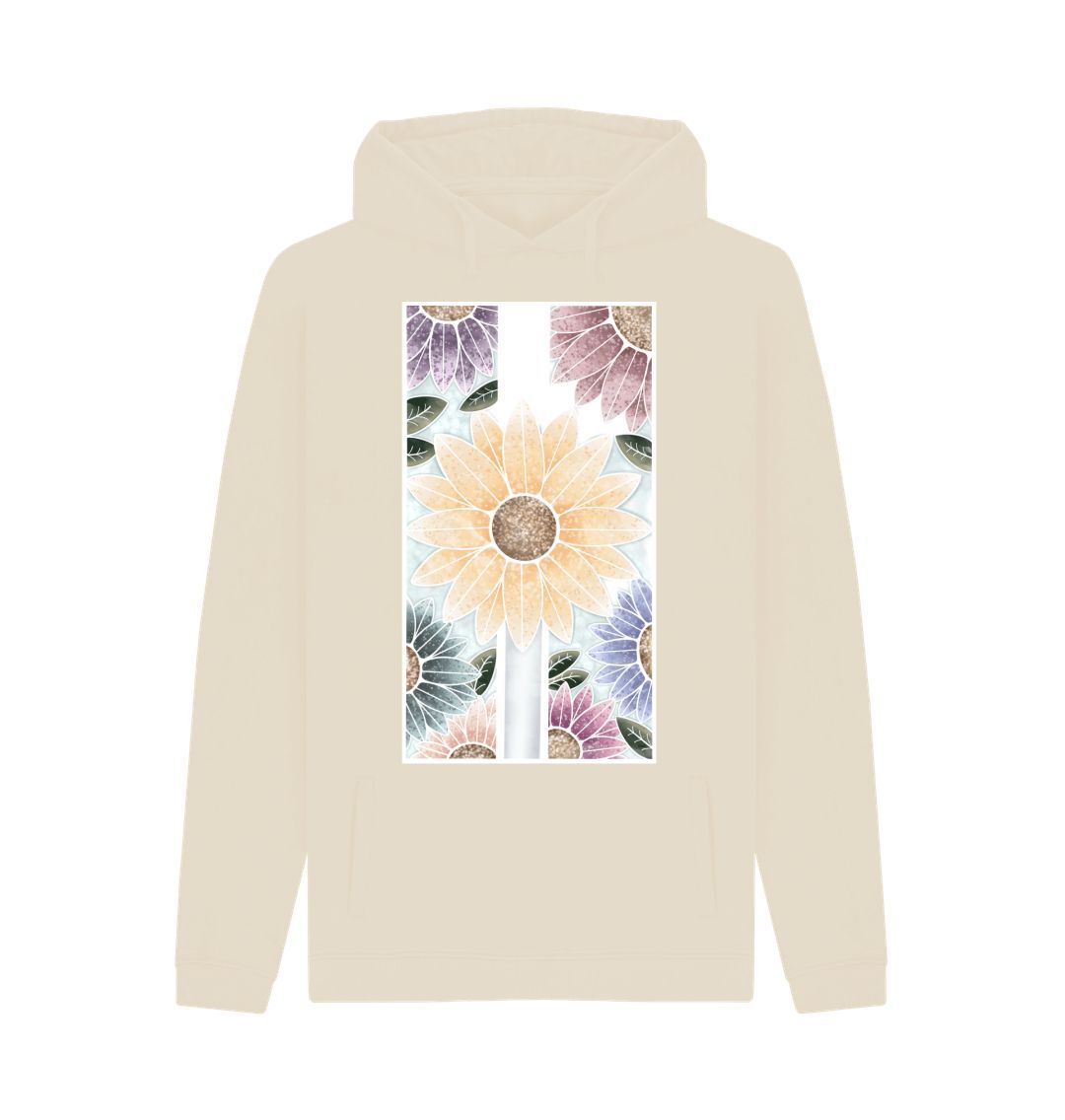 Oat Unisex sunflower banner motif hoodie