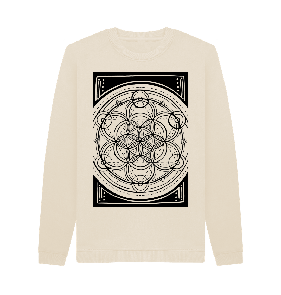 Oat Printed Sweater Front