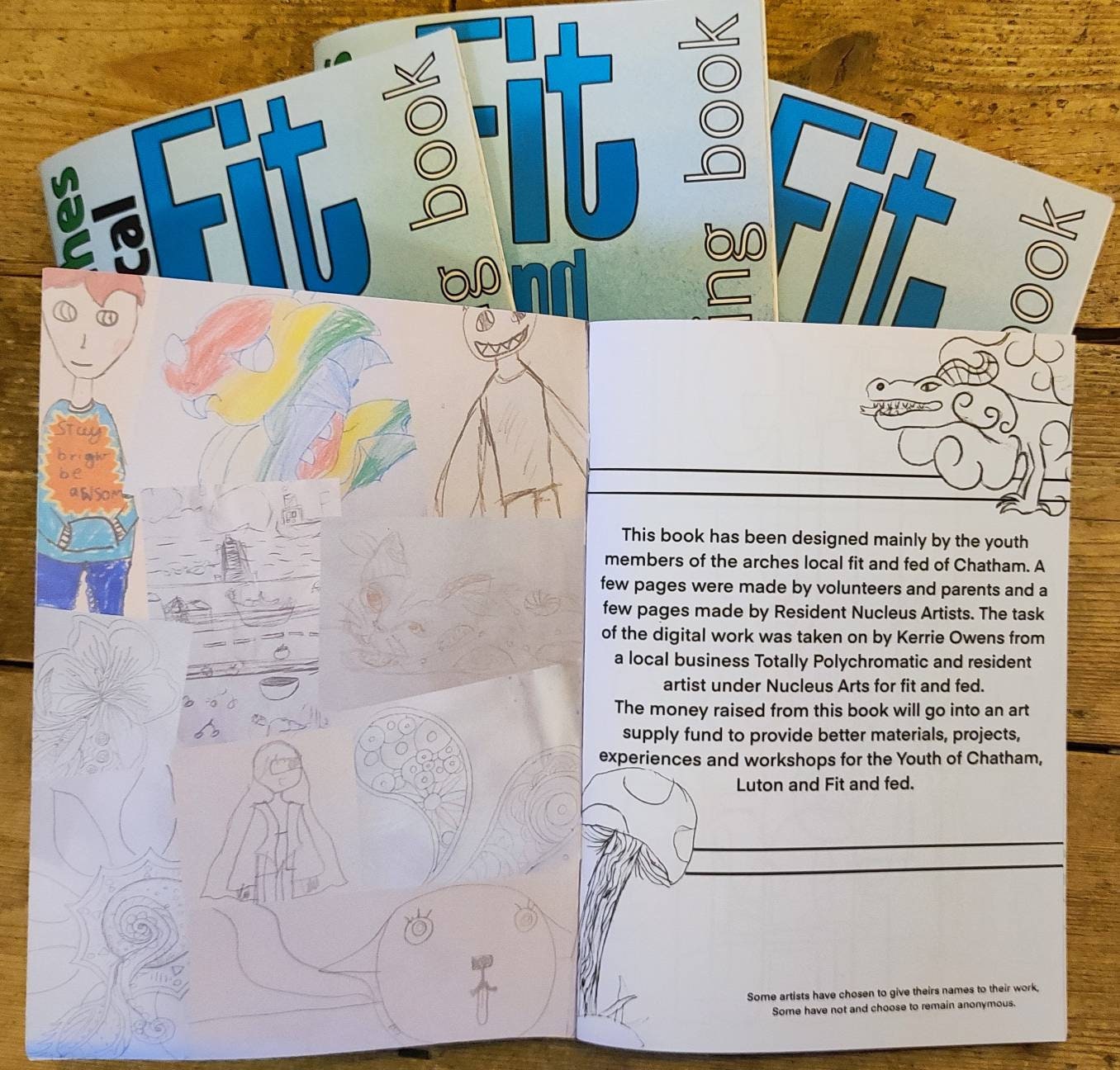 Charity A5 colouring in book.